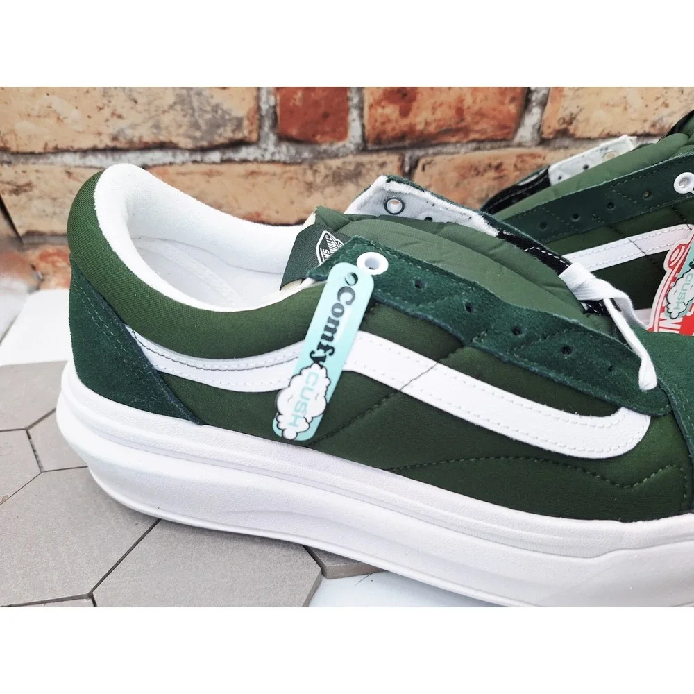 Vans OTW Old Skool Over CC Green White Skate Shoes VN0A7Q5EDGY Men Sz‎ 10 Chunky